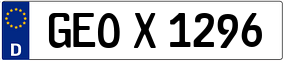 Trailer License Plate